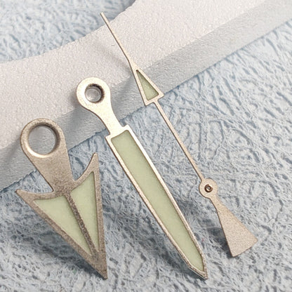 Matte C3 green lume 16mm watch hands for NH34 NH35 NH36 NH38 NH39 NH70 NH72 movements