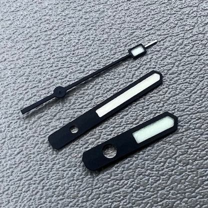 Green+Orange Lume Black Matted Trim Watch Hands for SKX007/SPR777 NH35A/NH36