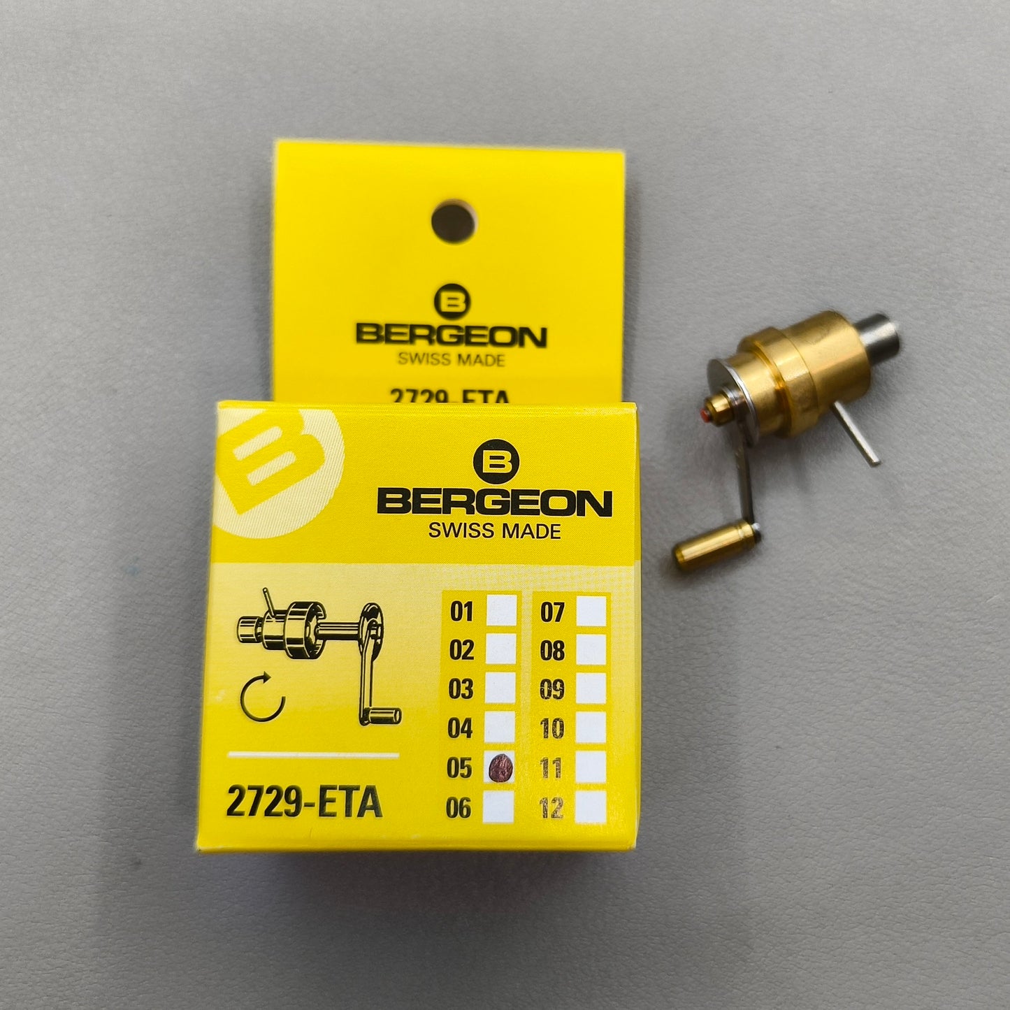 Swiss Bergeon 2729-ETA-05 Watch Mainspring Winder Spare Barrels For ETA Calibres