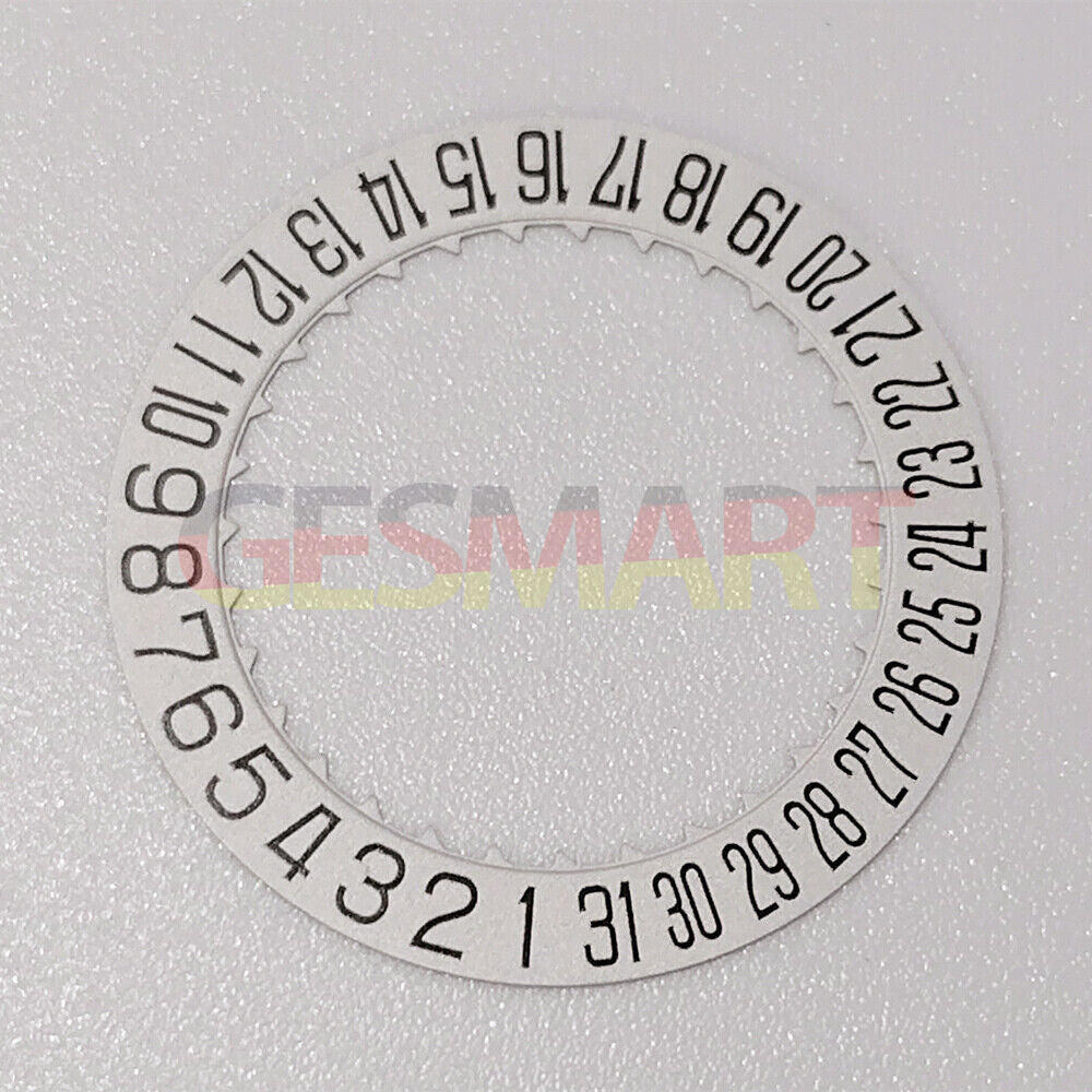 Japan Made Miyota 9015 date disk wheel at 3/6 position for precision watch repair.