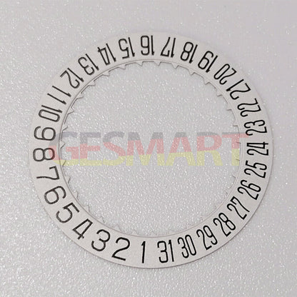 Japan Made Miyota 9015 date disk wheel at 3/6 position for precision watch repair.
