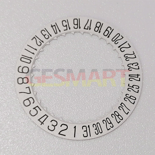 Japan Made Miyota 9015 date disk wheel at 3/6 position for precision watch repair.
