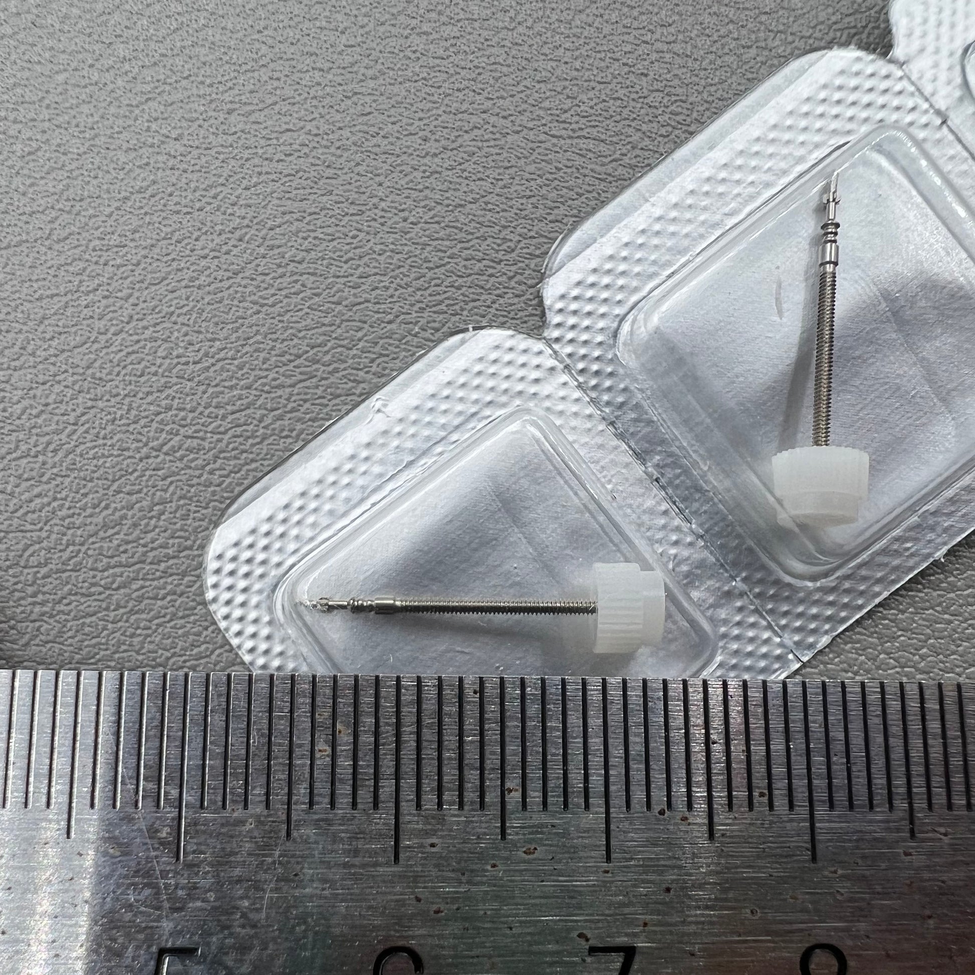 Set of 3 Generic watch winding stems compatible with ETA 805.112/803.112 movements for precise repairs.