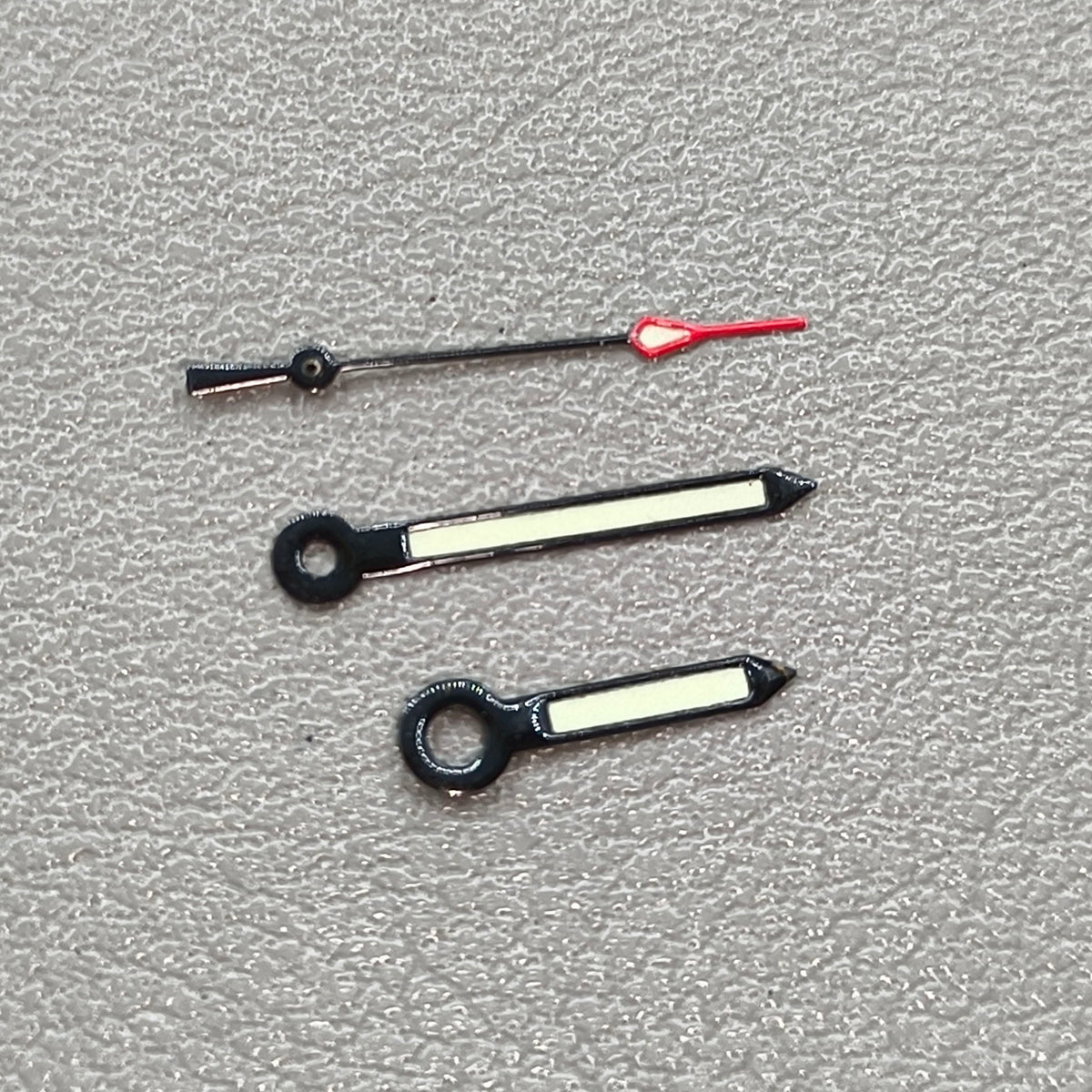 2 Sets 3 Hands Green Luminous Black Trim Watch Hands for NH35/NH36/4R36 Movement