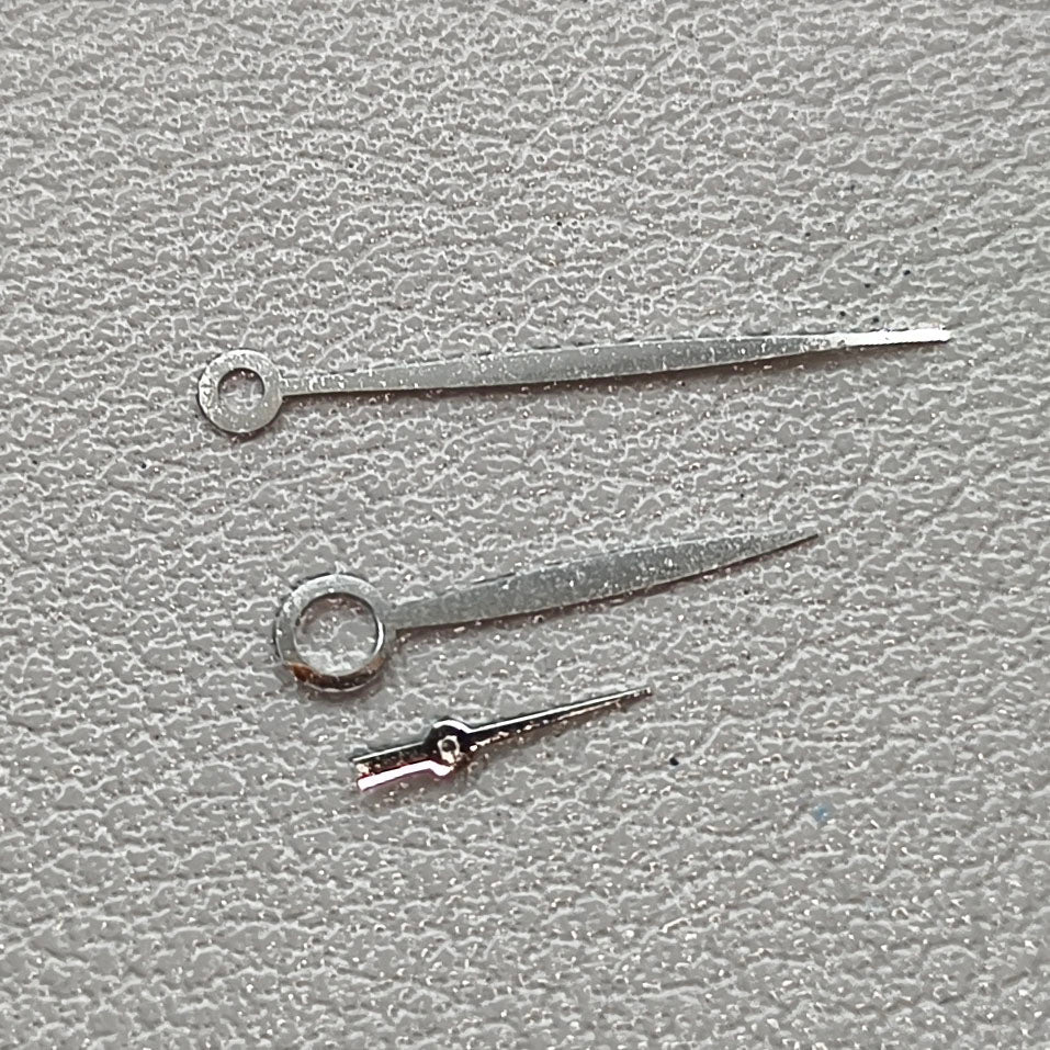 2 Sets/Pack Silver NO Lume Watch Hands Set Fit for NH35/NH36/4R/7S Movement