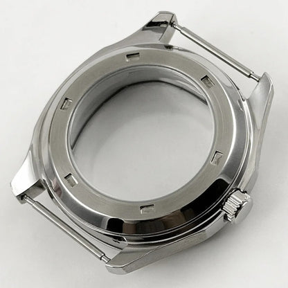 40mm Nautilus Rubber Strap Sapphire Glass Watch Case for NH34/35 NH36 NH38 4R35