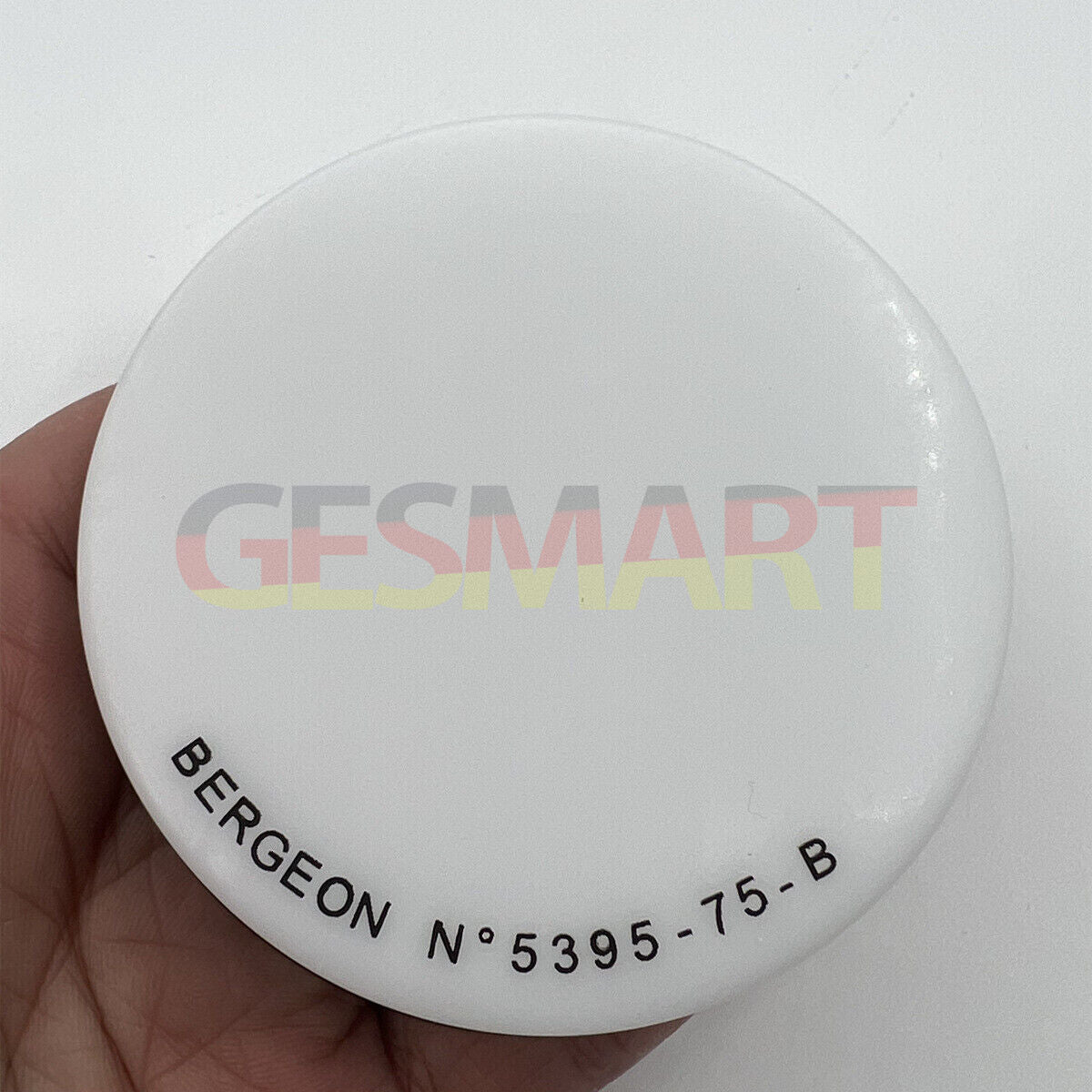 Bergeon 5395-75-B white gel cushion securing 75mm watch case for safe repair work