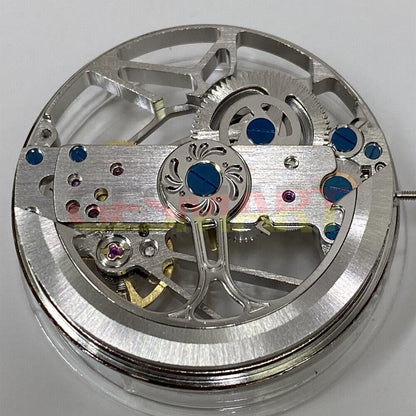 China Made Carved Bare Balance watch accessory showcasing hollow automatic mechanical movement by PrecisionCraft.