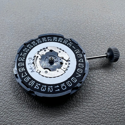 Japan Miyota 6L76 quartz movement with black dial, precise timekeeping for watch accessories.