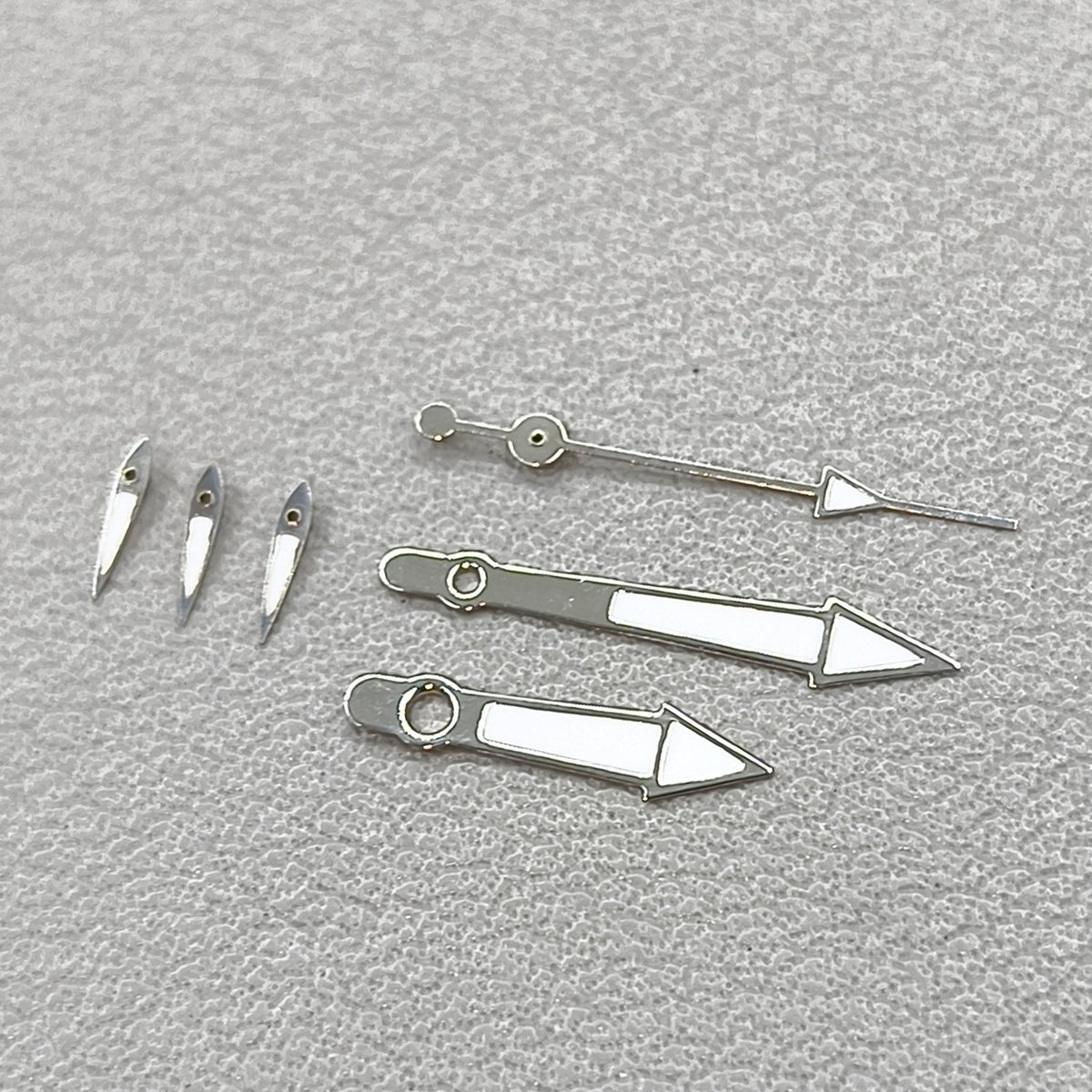 2 Sets Silver Trim Green Lume Watch Hands for Miyota OS10 OS20 OS22 OS60 OS80