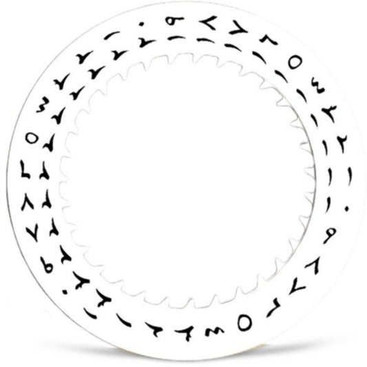 Arabic font date wheel at 3 o'clock for NH35 NH36 watches, white disk with clear Arabic numerals.