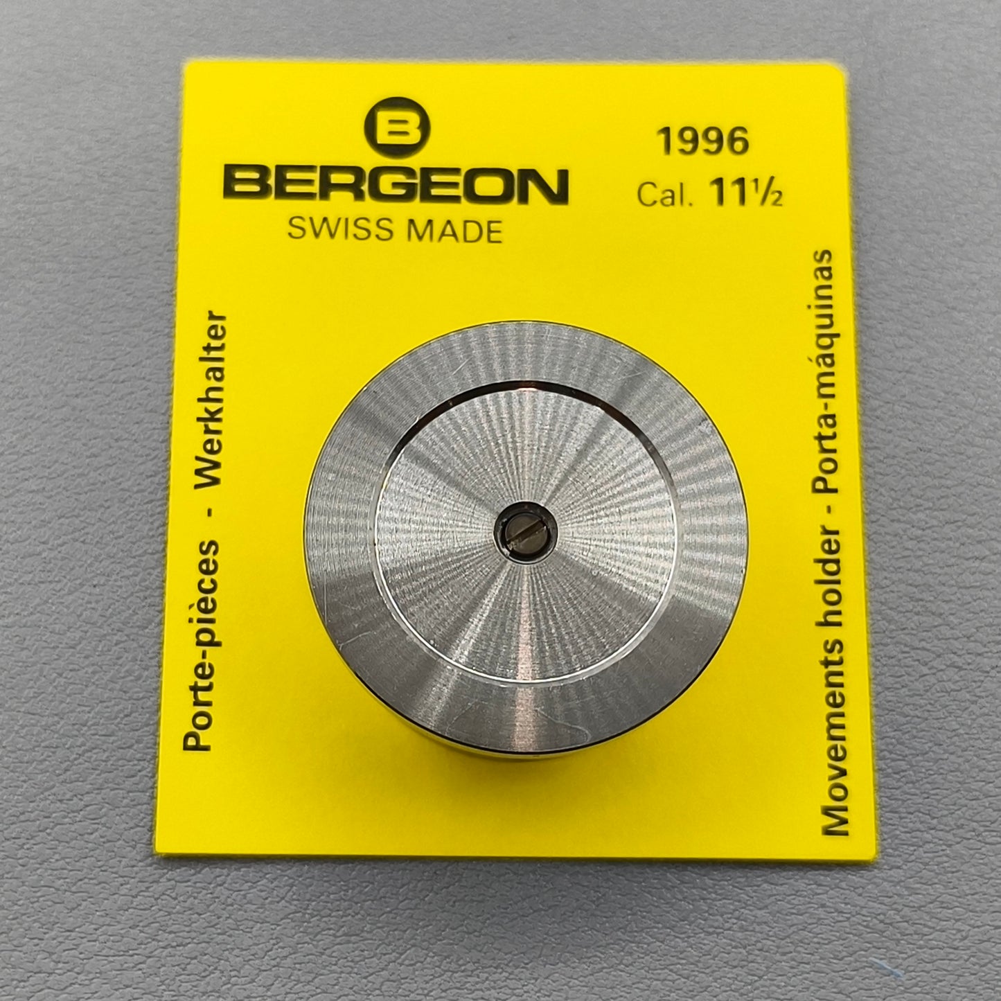 Swiss Bergeon 1996-11 1/2 Movement Holder with Adjustable Hollow Center Screw