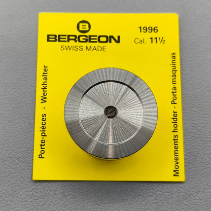 Swiss Bergeon 1996-11 1/2 Movement Holder with Adjustable Hollow Center Screw