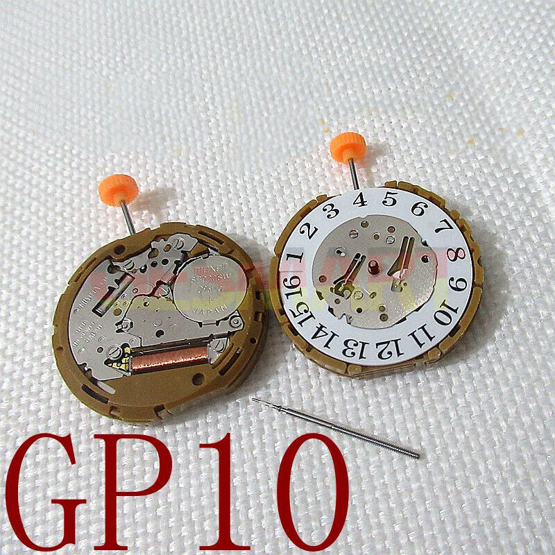 Miyota GP10 Japan quartz watch movement for precise timekeeping in watch accessories.