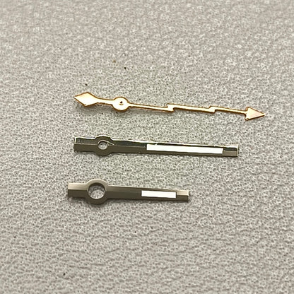 Rose Golden Lightning Second Hand Black Trim Watch Hands for NH35 NH36 7S26 7S36