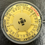 Japan Made Miyota 6M55 Ultrathin Quartz Movement Yellow Disk 3 Hands Watch Part