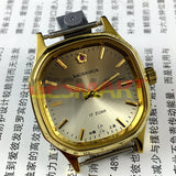 Shanghai Manual Mechanical Watch Golden Nail Light Brown Dial Octagonal Case