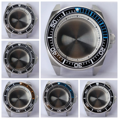 43mm Watch Case Sapphire Glass For Modified Samurai NH35 NH36 NH38 NH34 4R36