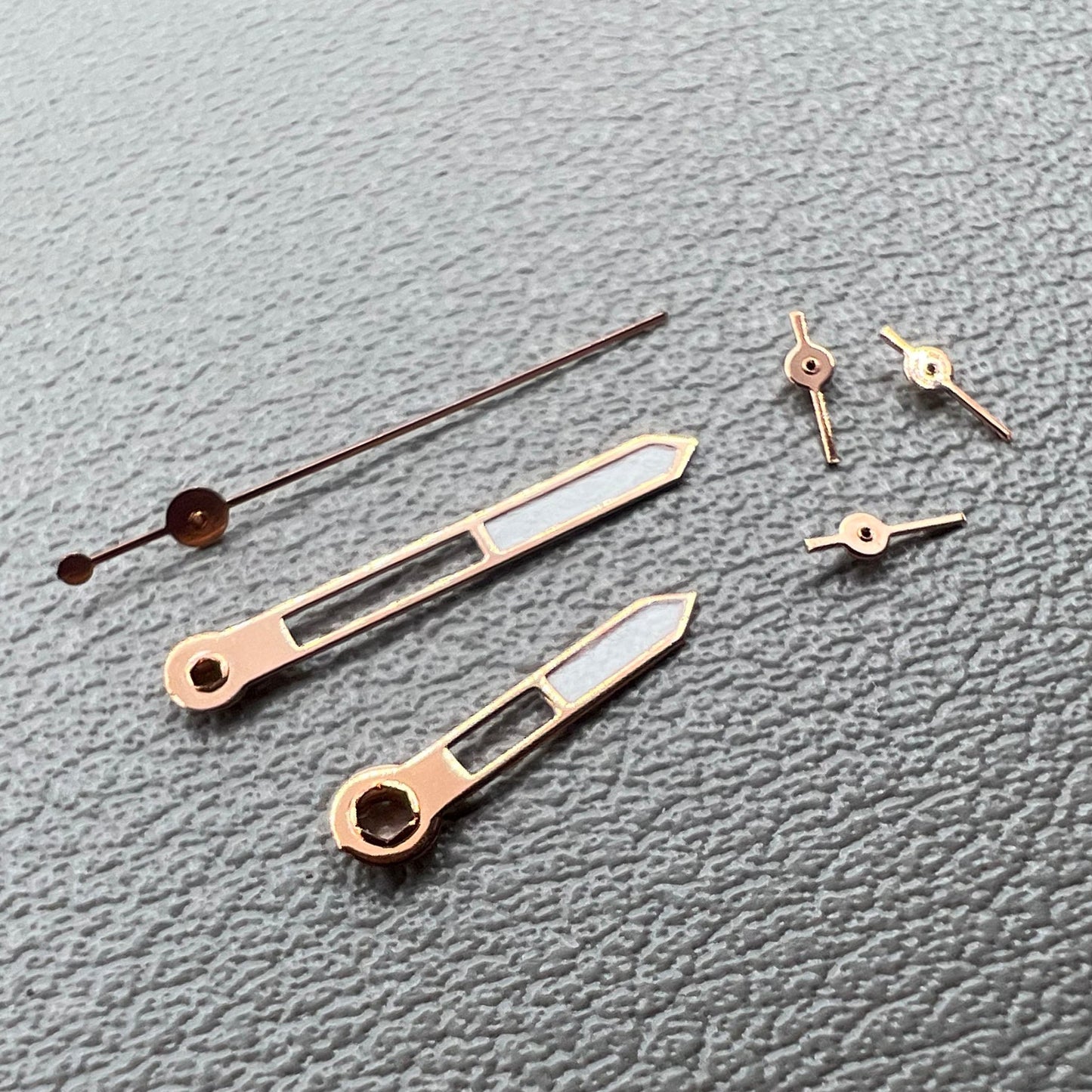 2 Sets Pack Rosé Goldene Umrandung Grüne Leuchtzeiger Uhr für VD53 VD54 VD57