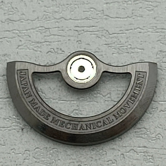 Black hollow rotor oscillating weight for NH34/35/36/38 watch movements.