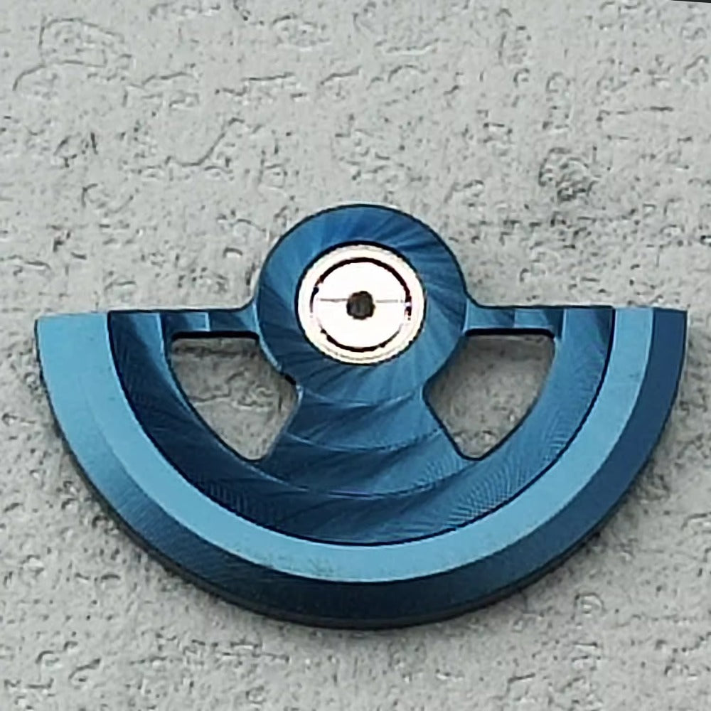 Dark blue circular patterned rotor oscillating weight for NH34 NH35 NH36 NH38 watch movements