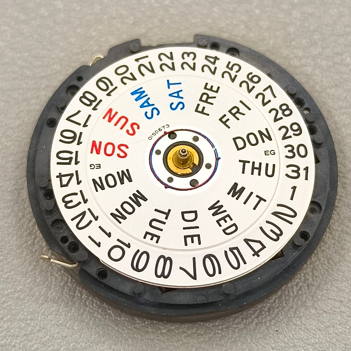 Japan Seiko YT63A Watch Quartz Movement Single Calendar