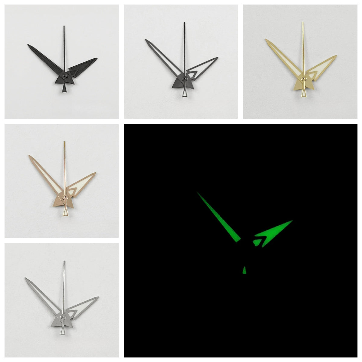 Modified Multicolor Gun Watch Hands for NH35 NH36 NH37 NH38 NH70 NH72 Movement