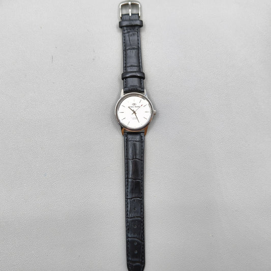 36mm Black Strap Beijing Double Rhomb Manual Mechanical Watch