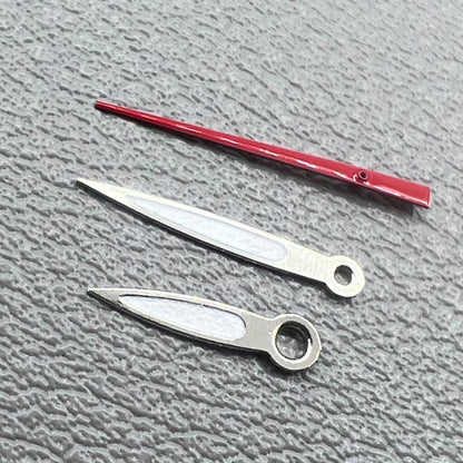 Grüne Leuchtzeiger rot Sekundenzeiger 2er Set für Miyota 1M12 Uhrwerk