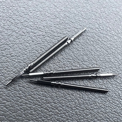 Set of 5 Omega winding stems for watch repair, compatible with 560-565 movements, precision spare parts.