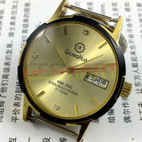 Chinese Qionghua Manual Mechanical Watch 17 Jews Golden Dial Double Calendar