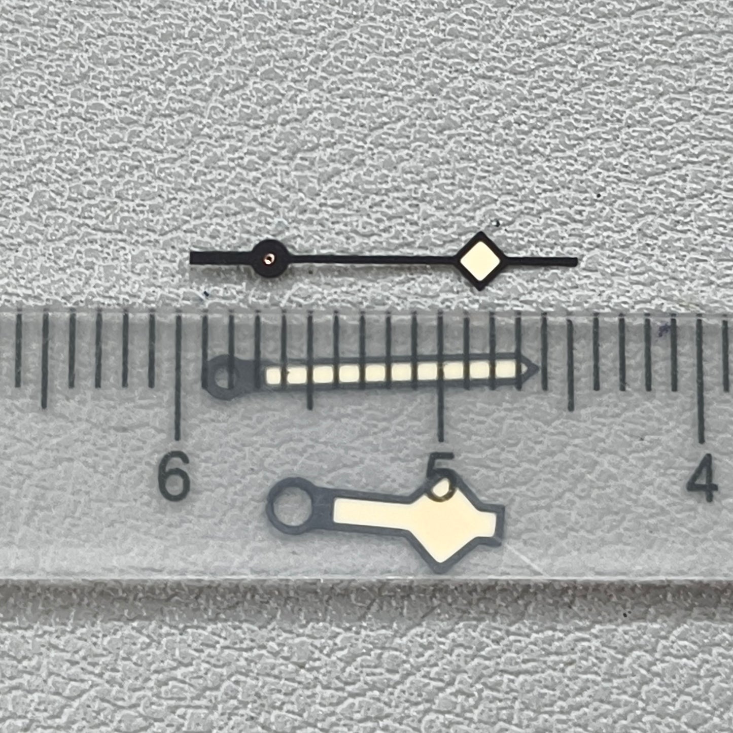 Black Trim Snowflake C3 Orange Lume Vintage Watch Hands for NH34 NH35 NH36 NH38