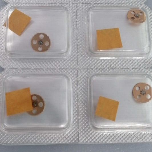 Ratchet wheel for Swiss ETA SW500 movement, precision component for watch repair and assembly.