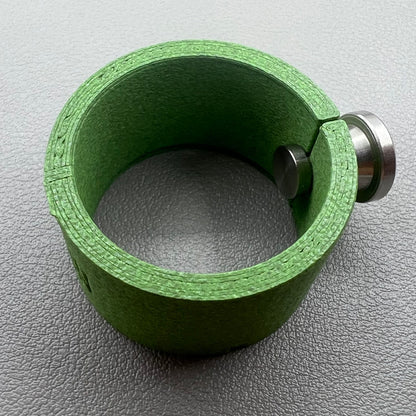 Watch movement holder securely holding Seiko NH35 movement for precise assembly and repair.