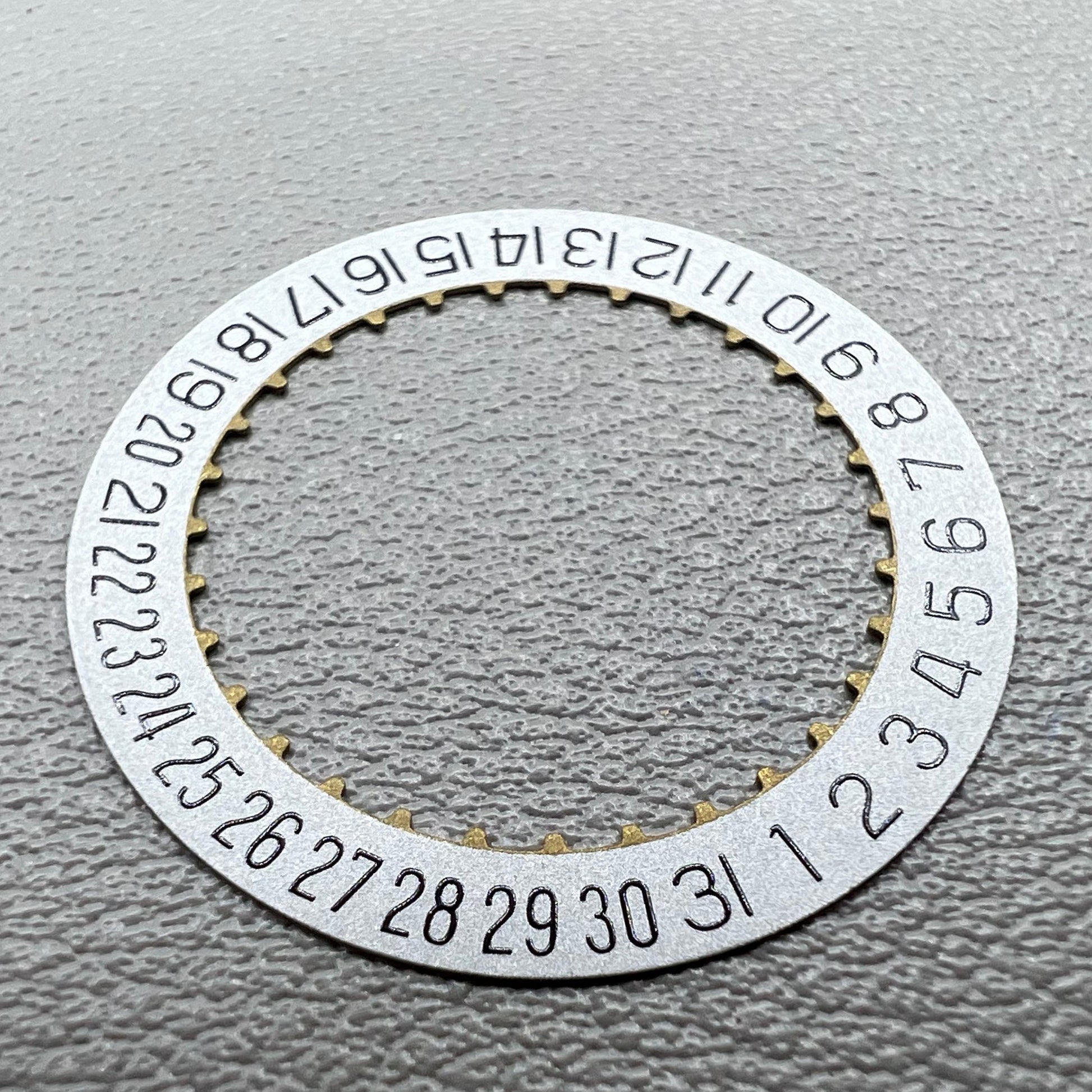 Sandus Datumsscheibe Rad Font Datum bei 6 f�r Cartier Blue, pr�zises Zifferblatt-Detail f�r Uhrenzubeh�r.