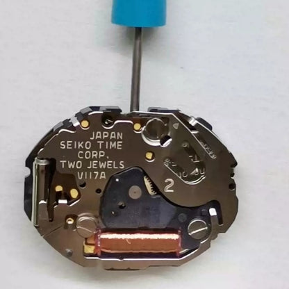 Seiko V1172A quartz movement high wheel watch part, original Japan made, precise repair component.