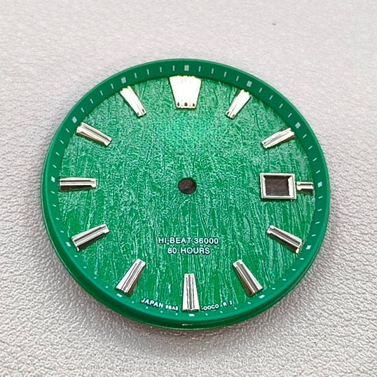 33.5mm Green Ice Vein GS Modified Watch Dial Fit for NH35 Movement