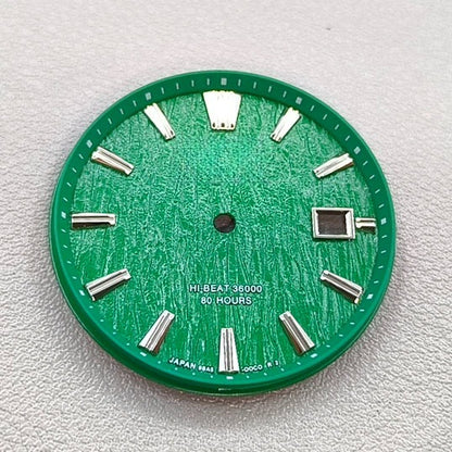 33.5mm Green Ice Vein GS Modified Watch Dial Fit for NH35 Movement