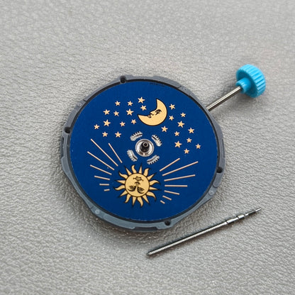 Japan Miyota 6M90 Quartz Movement 3 Hands with Moonphase