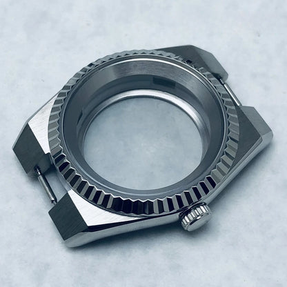 904L Stainless Steel 40mm Land-Dwellwe Watch Case+Strap Sapphire Glass for NH35