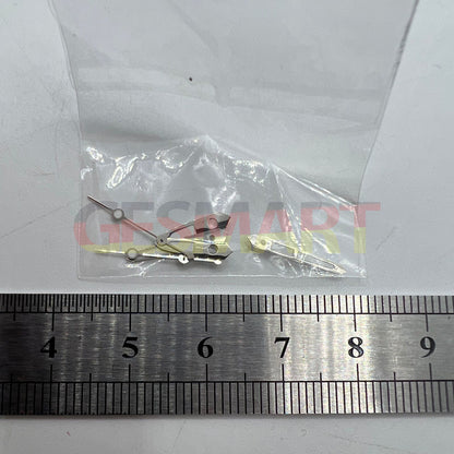 Green luminous watch hands set, compatible with Miyota 2035, 2115, 2105, 2305 for accurate timekeeping.