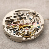 China Made Dandong Silver Hollow Automatic Mechanical Movement Small Second@9