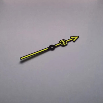 Mod Orange yellow-green luminous pointer watch hand for SEIKO NH35 NH36 4R 7S26 automatic movements.