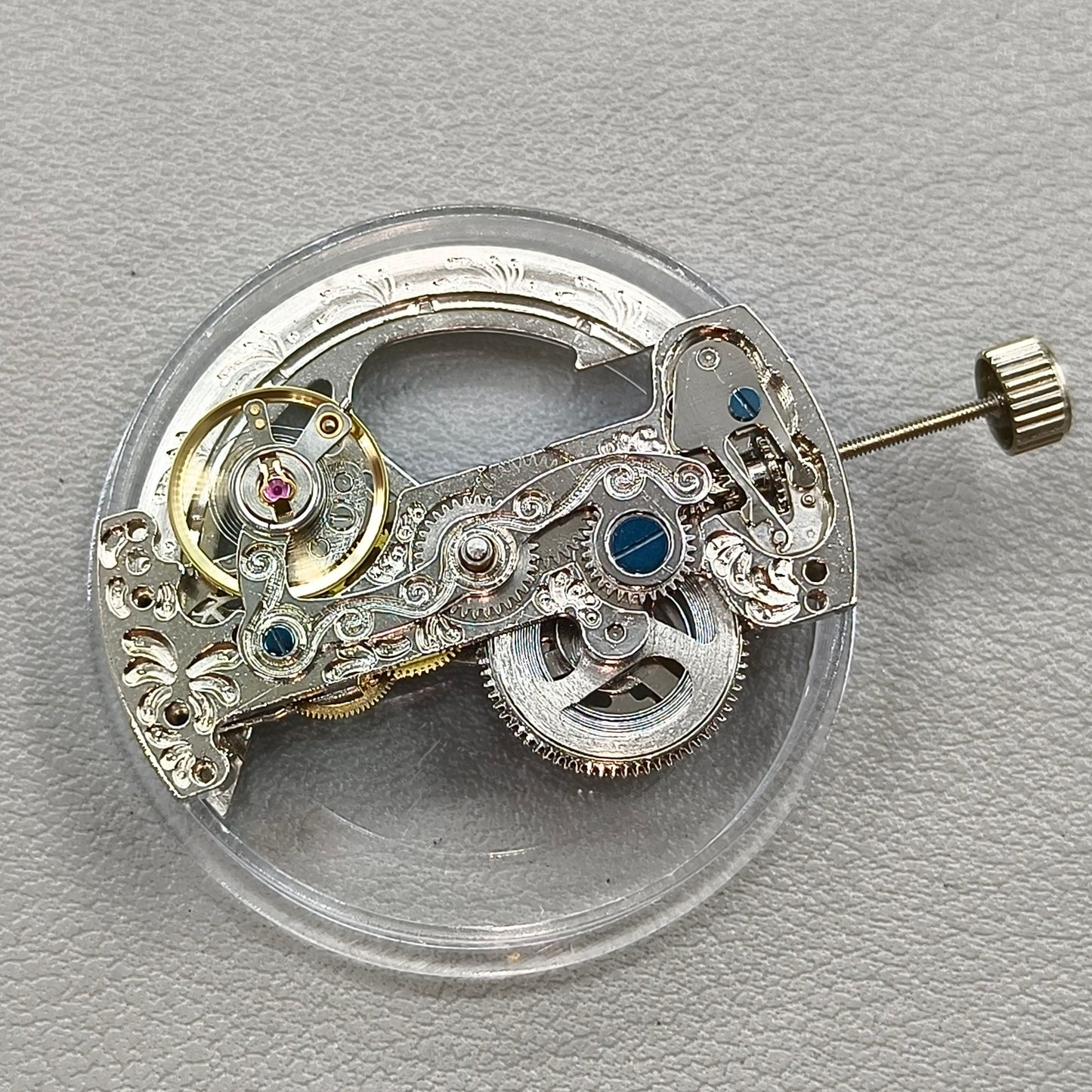 Bar Shape Bare Balance Wheel Automatic Mechanical Movement