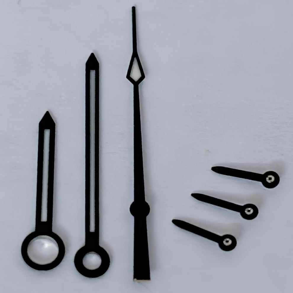 Black Trim Watch Hands for Speedmaster/Seamaster ETA/Dandong 7750