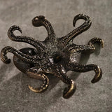 Solid Copper Cute Octopus Trinket Vintage Hand Carved Bronze Model Figurines