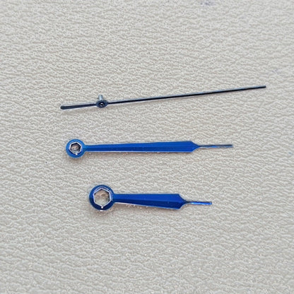 2 Sets/Pack High Cannon Blue Painted Watch Hand Set for China Made Orient Movement