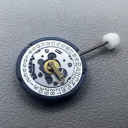 Swiss ETA 803.112 quartz watch movement with 3 hands and date window at 3 o'clock by ETA.