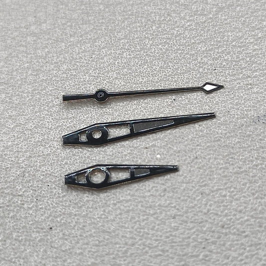 Black Big Arrow with Green Lume Watch Hands for NH35/36 NH38 NH72 NH70