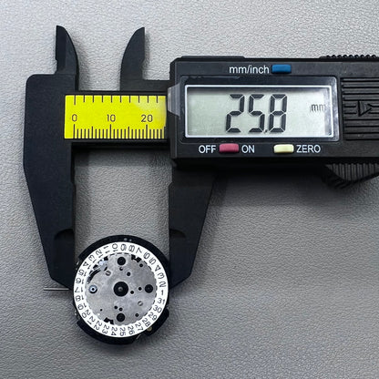 Epson VD57C watch movement displaying single calendar date at 3 o'clock position for Japan models